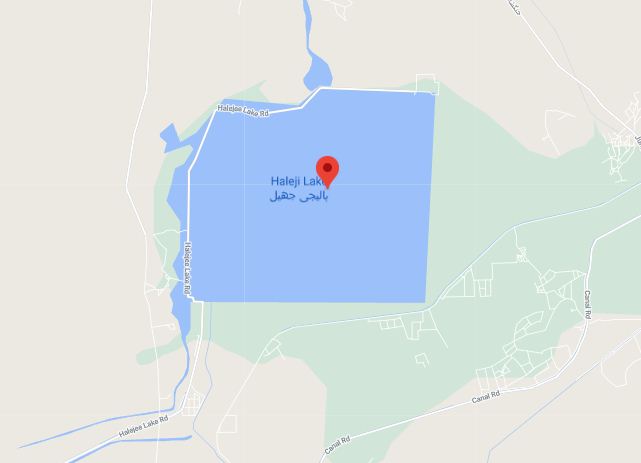 haleji lake map