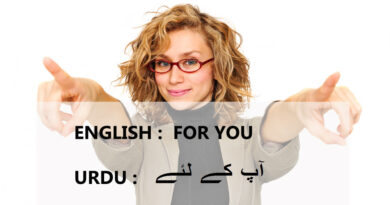 for you meaning in urdu