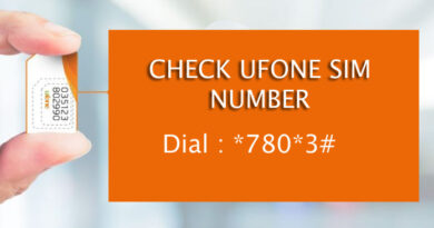 ufone sim number check code